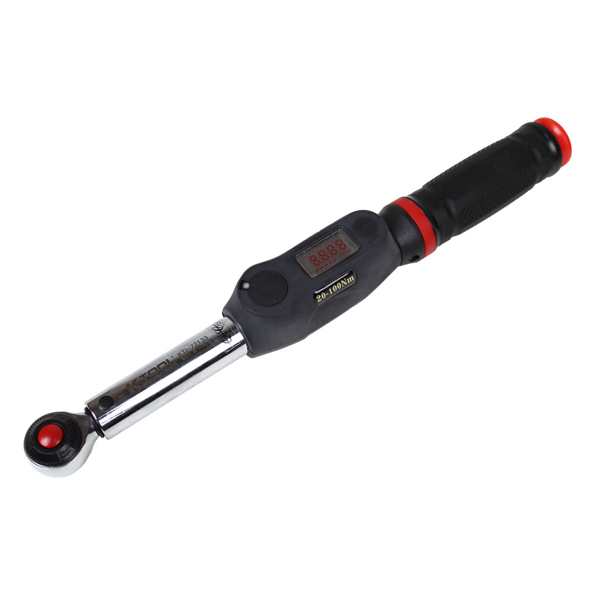 K-Tool International Digital Torque Wrench — 3/8in. Drive, 72 Teeth, 14.8-73.8 ft-lbs, 20-100 Nm, Model# KTI72133